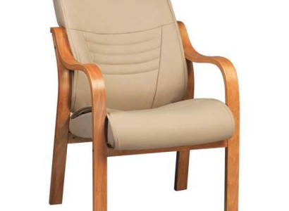 Chair Imitation leather Design Upholstered Chair Beige Chairs Dining room chair Office chair